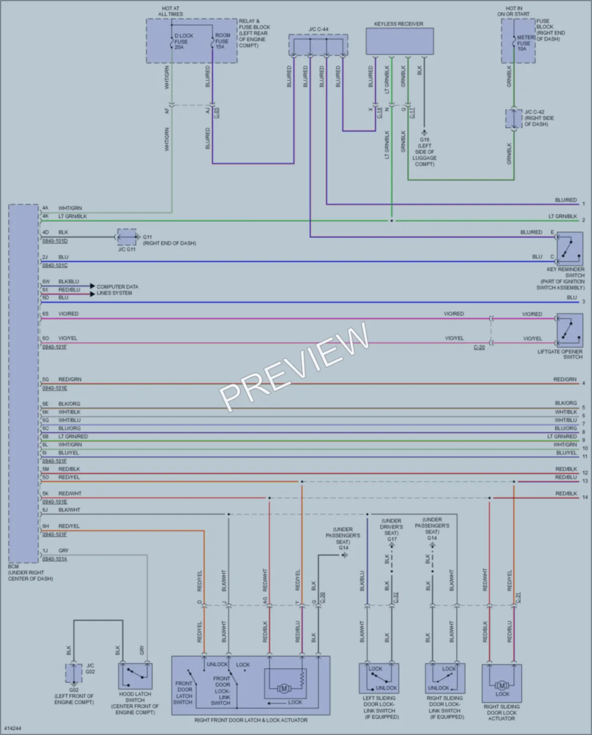 2013 Mazda 5 Anti Theft wiring diagram preview