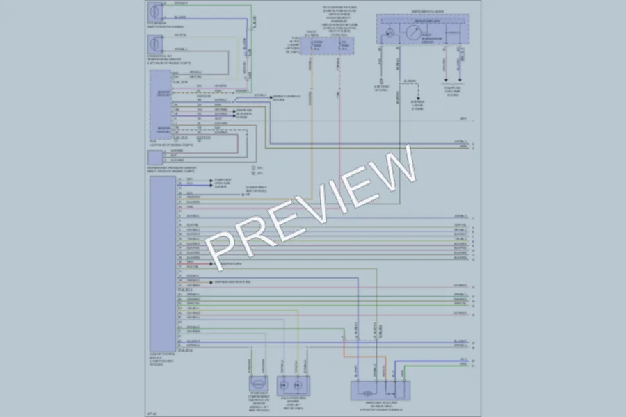 2013 Mazda 6 Air Conditioning wiring diagram preview