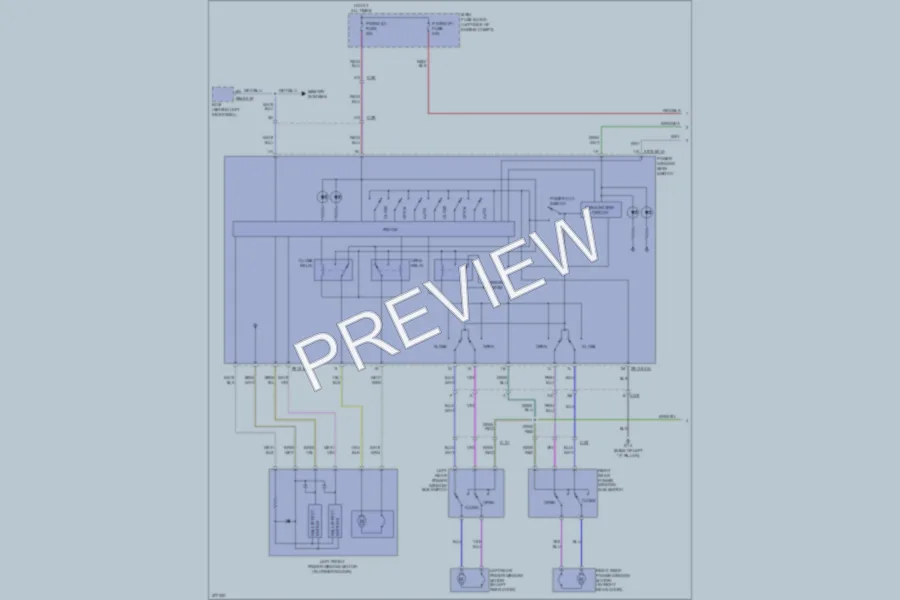 2013 Mazda 6 Power Windows wiring diagram preview