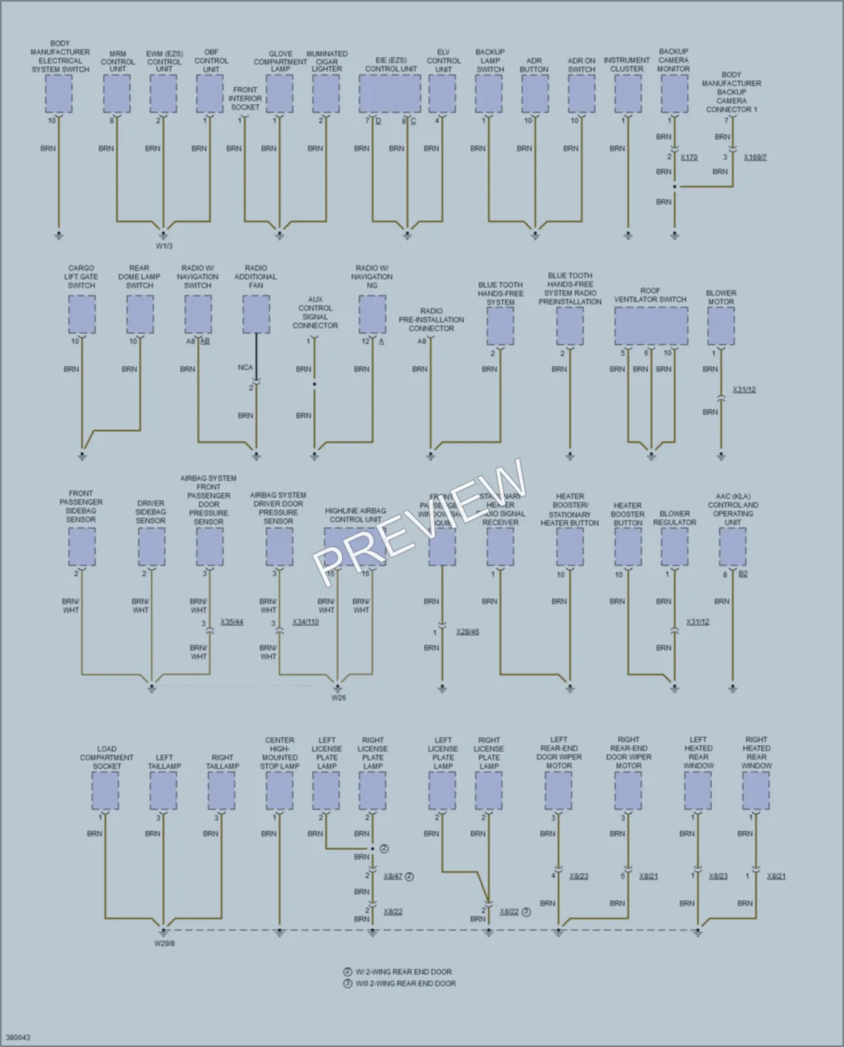 2013 MercedesBenz 3500Sprinter Ground Distribution wiring diagram preview