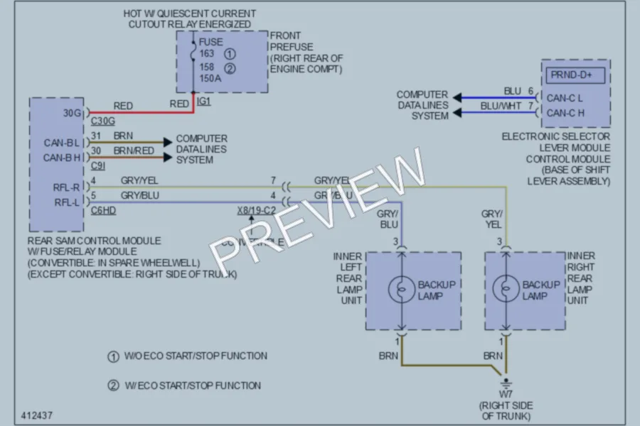 2013 MercedesBenz E350 Exterior Lights wiring diagram preview