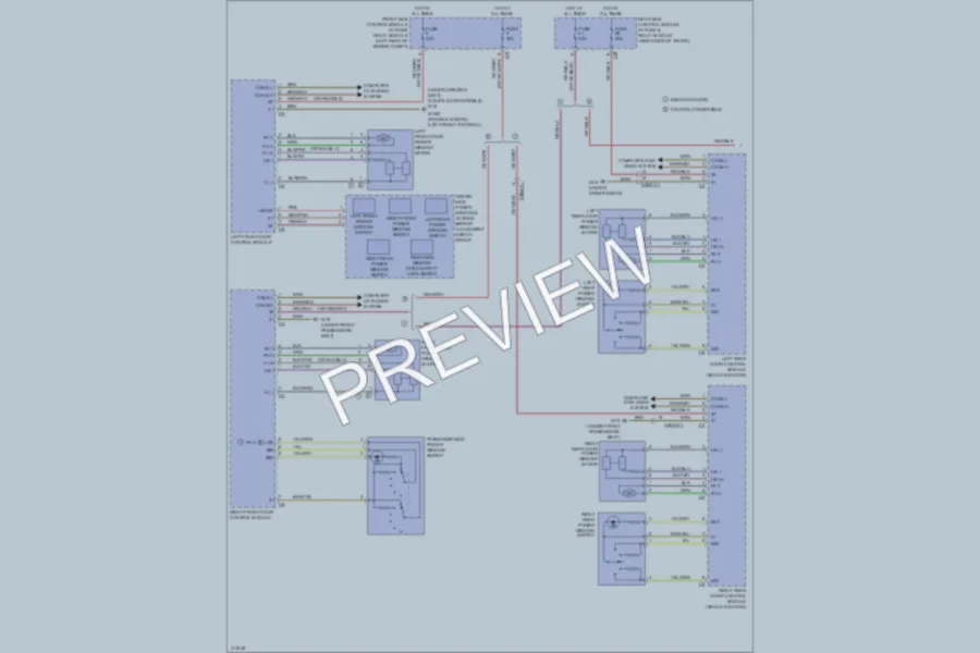 2013 MercedesBenz E350 Power Windows wiring diagram preview