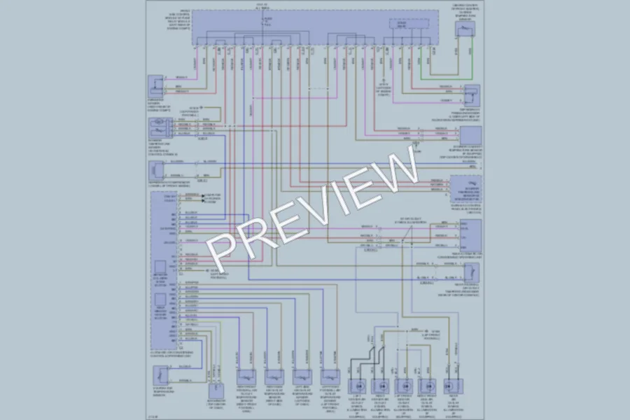 2013 MercedesBenz E350BLUETEC Air Conditioning wiring diagram preview
