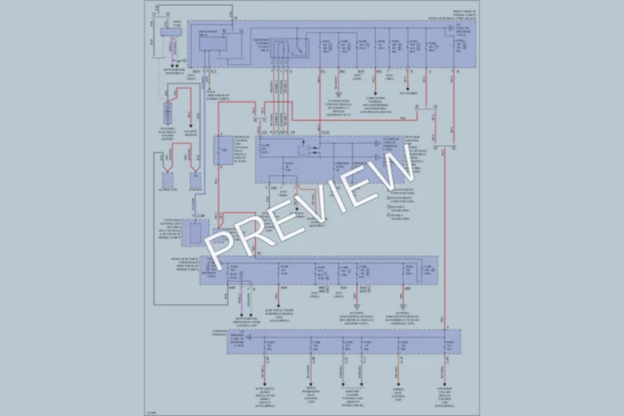 2013 MercedesBenz E350BLUETEC Power Distribution wiring diagram preview