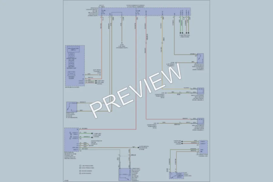2013 MercedesBenz E350BLUETEC Warning Systems wiring diagram preview