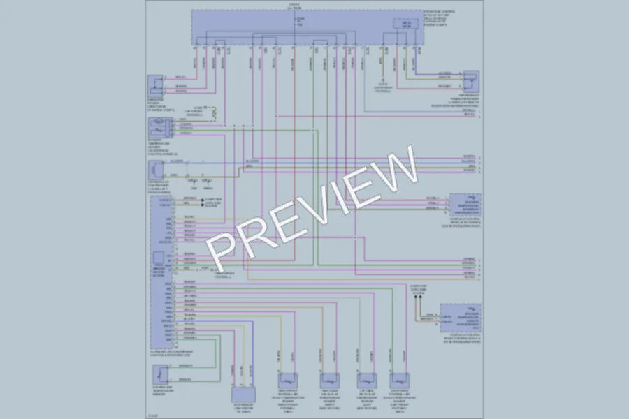2013 MercedesBenz E400HYBRID Air Conditioning wiring diagram preview