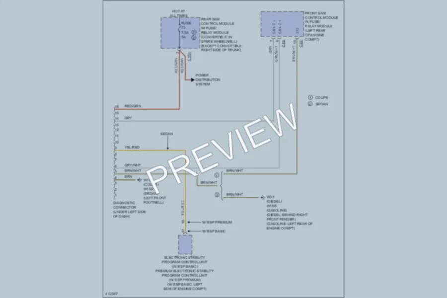 2013 MercedesBenz E400HYBRID Computer Data Lines wiring diagram preview
