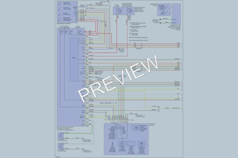 2013 MercedesBenz E400HYBRID Headlights wiring diagram preview