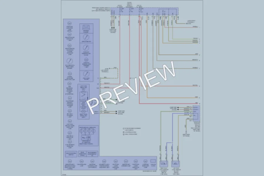 2013 MercedesBenz E400HYBRID Instrument Cluster wiring diagram preview