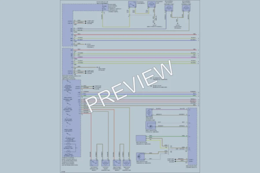 2013 MercedesBenz E400HYBRID Interior Lights wiring diagram preview