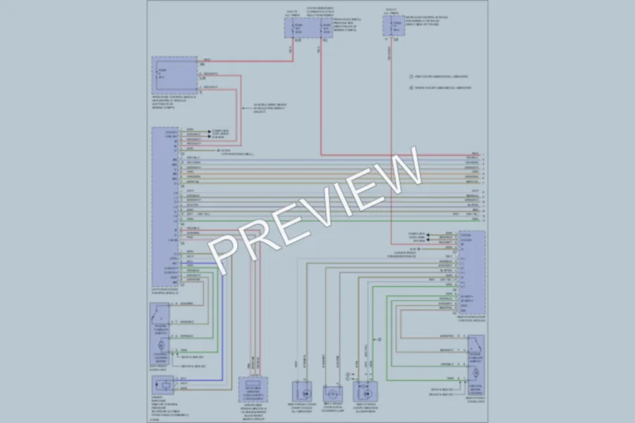 2013 MercedesBenz E400HYBRID Power Door Locks wiring diagram preview