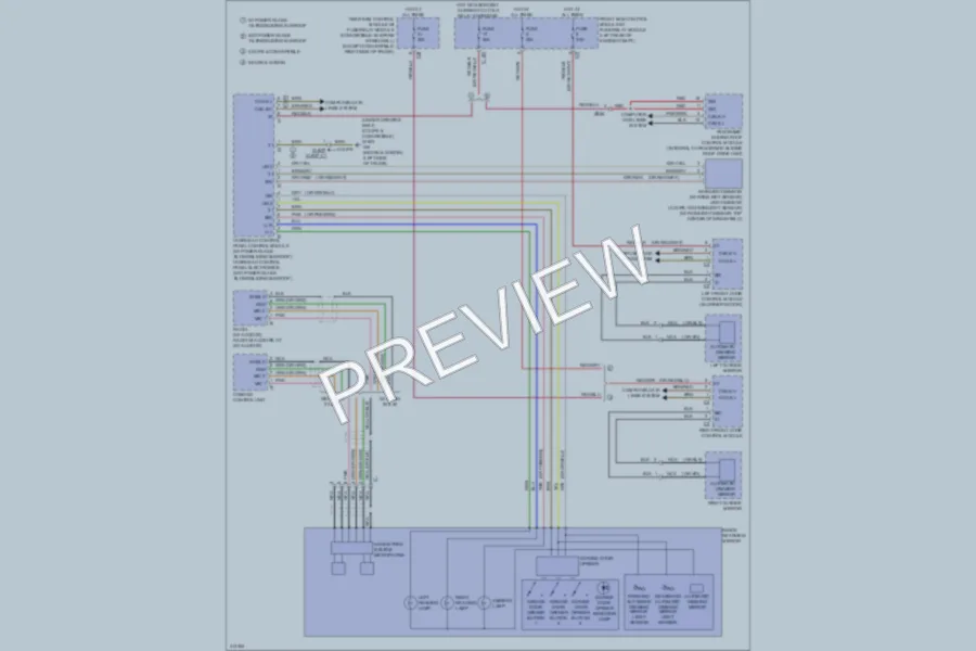 2013 MercedesBenz E400HYBRID Power Mirrors wiring diagram preview