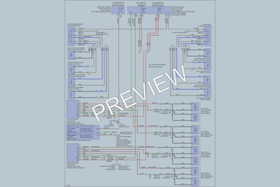 2013 MercedesBenz E400HYBRID Power Seats wiring diagram preview