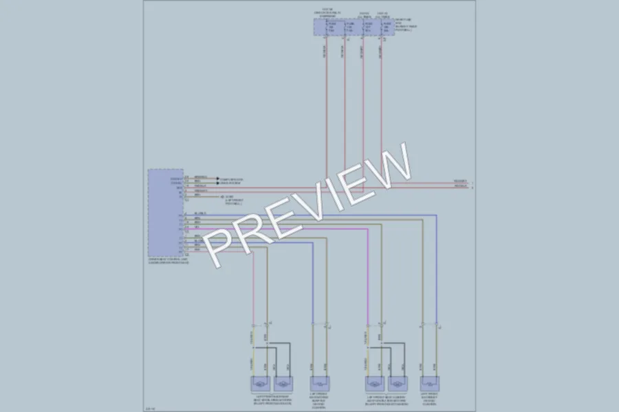 2013 MercedesBenz GL450 Power Seats wiring diagram preview