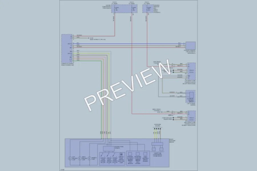 2013 MercedesBenz GL550 Power Mirrors wiring diagram preview