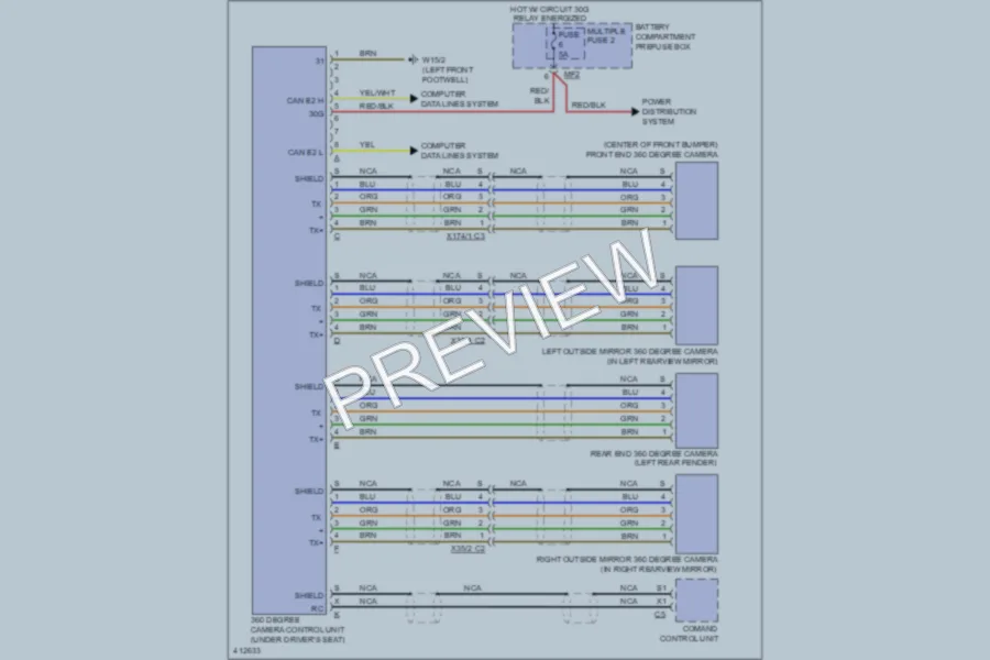 2013 MercedesBenz ML350 Navigation wiring diagram preview
