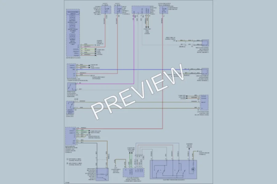 2013 MercedesBenz ML350 Warning Systems wiring diagram preview