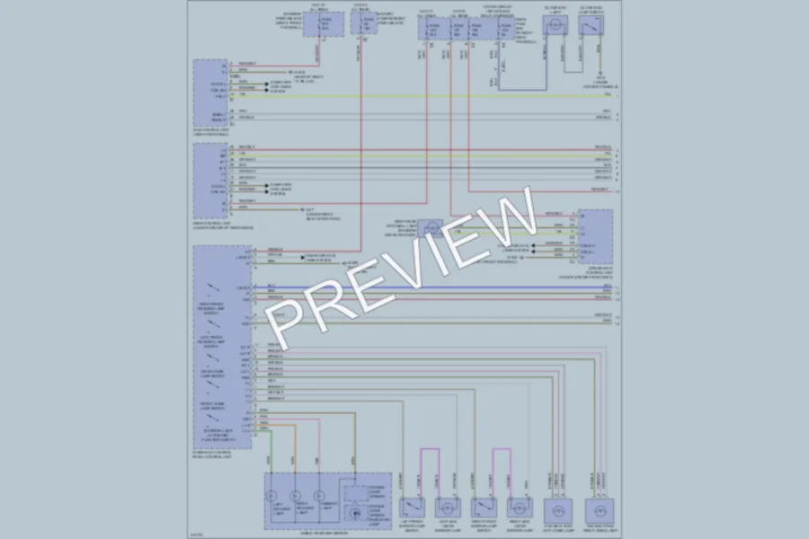 2013 MercedesBenz ML350BLUETEC Interior Lights wiring diagram preview