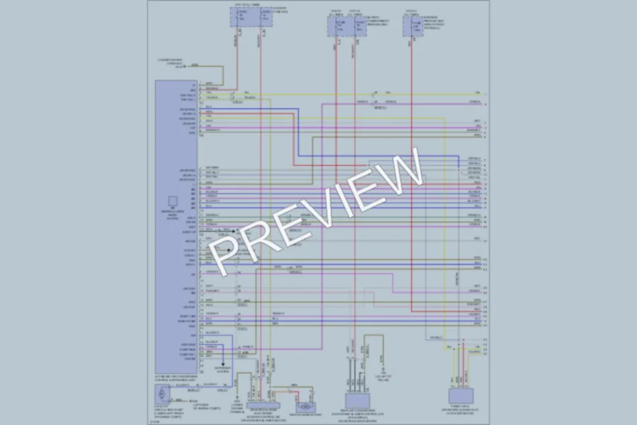 2013 MercedesBenz ML550 Air Conditioning wiring diagram preview