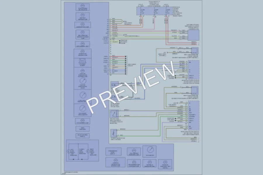 2013 MercedesBenz S350BLUETEC Instrument Cluster wiring diagram preview