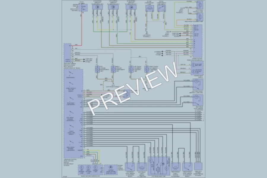 2013 MercedesBenz S350BLUETEC Interior Lights wiring diagram preview