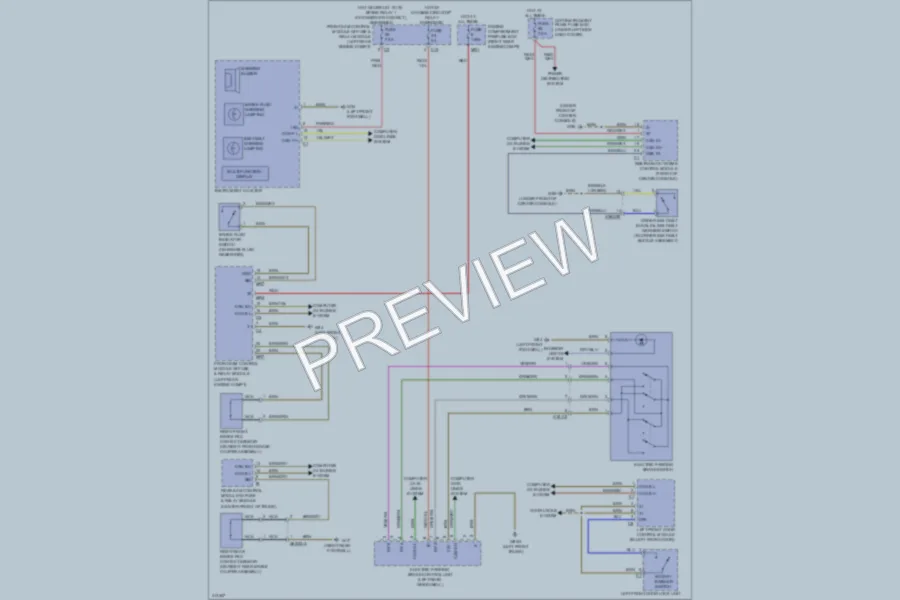 2013 MercedesBenz S350BLUETEC Warning Systems wiring diagram preview