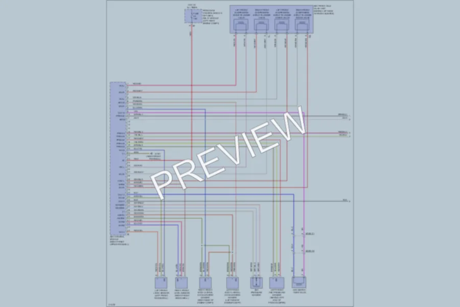 2013 MercedesBenz S400HYBRID Electronic Suspension wiring diagram preview
