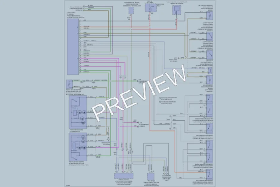 2013 MercedesBenz S400HYBRID Emergency Vehicle Systems wiring diagram preview