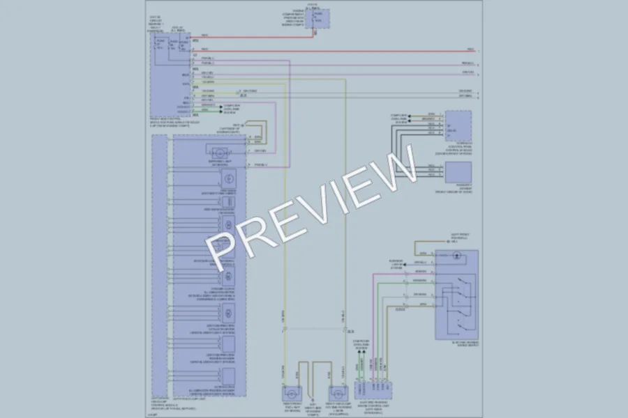 2013 MercedesBenz S400HYBRID Headlights wiring diagram preview