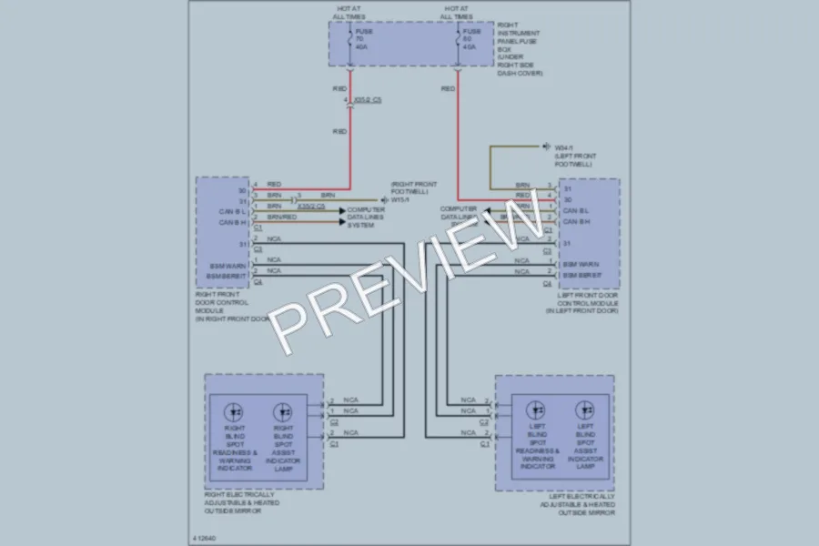 2013 MercedesBenz S400HYBRID Navigation wiring diagram preview
