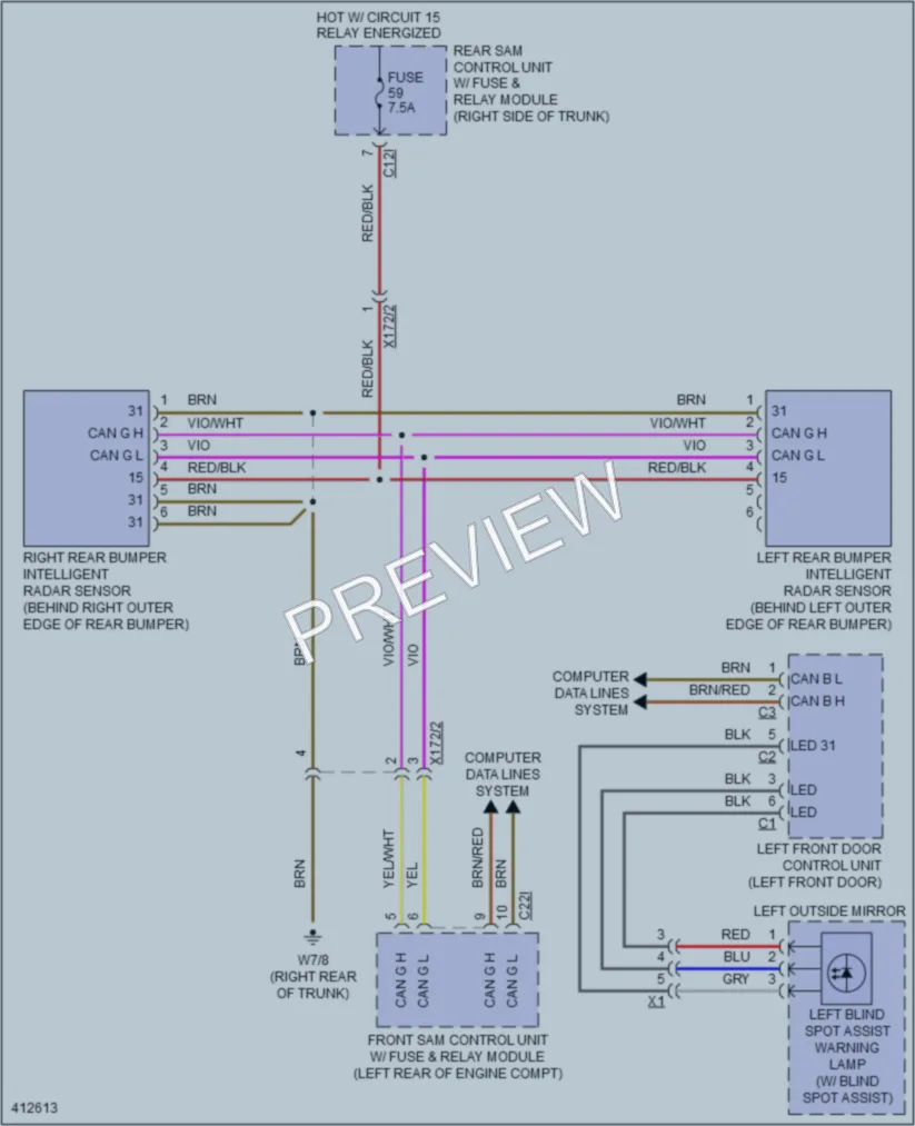 2013 MercedesBenz S550 Navigation wiring diagram preview