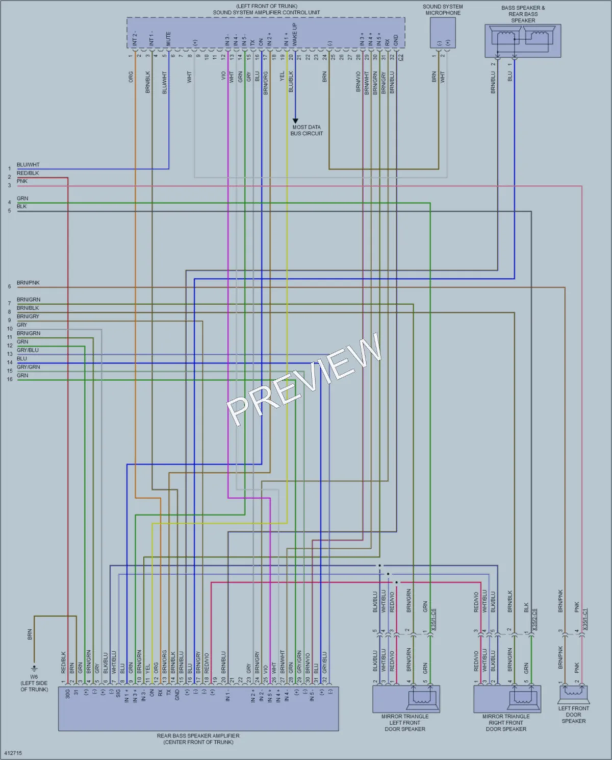 2013 MercedesBenz S550 Radio wiring diagram preview