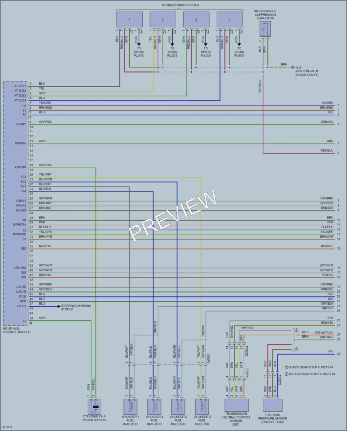 2013 MercedesBenz SLK250 Engine Performance wiring diagram preview