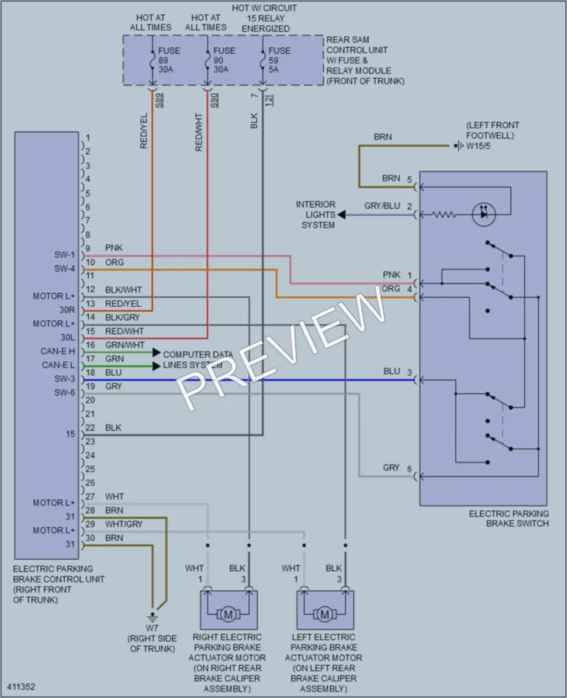 2013 MercedesBenz SLK250 Shift Interlock wiring diagram preview