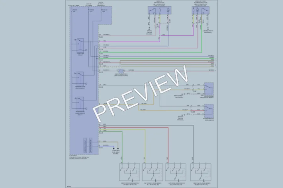 2013 Mitsubishi LancerSportback Power Door Locks wiring diagram preview