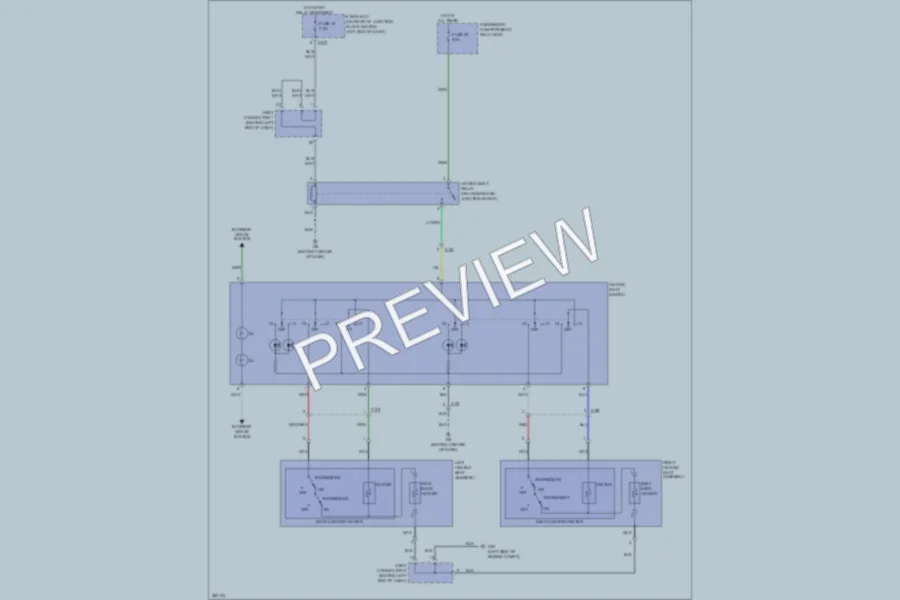 2013 Mitsubishi LancerSportback Power Seats wiring diagram preview