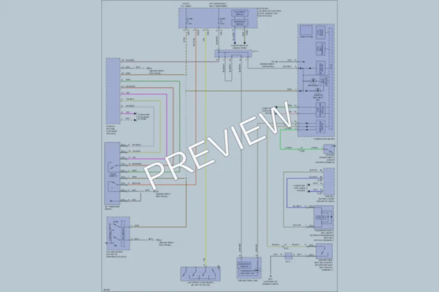 2013 Mitsubishi LancerSportback Warning Systems wiring diagram preview