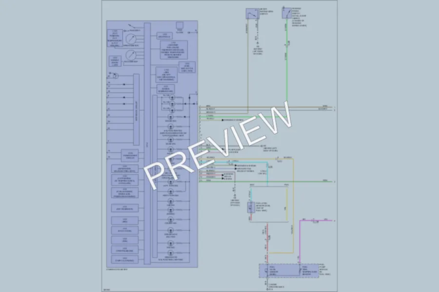 2013 Mitsubishi Outlander Instrument Cluster wiring diagram preview