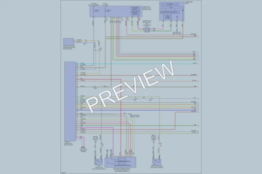 2013 Mitsubishi Outlander Power Door Locks wiring diagram preview