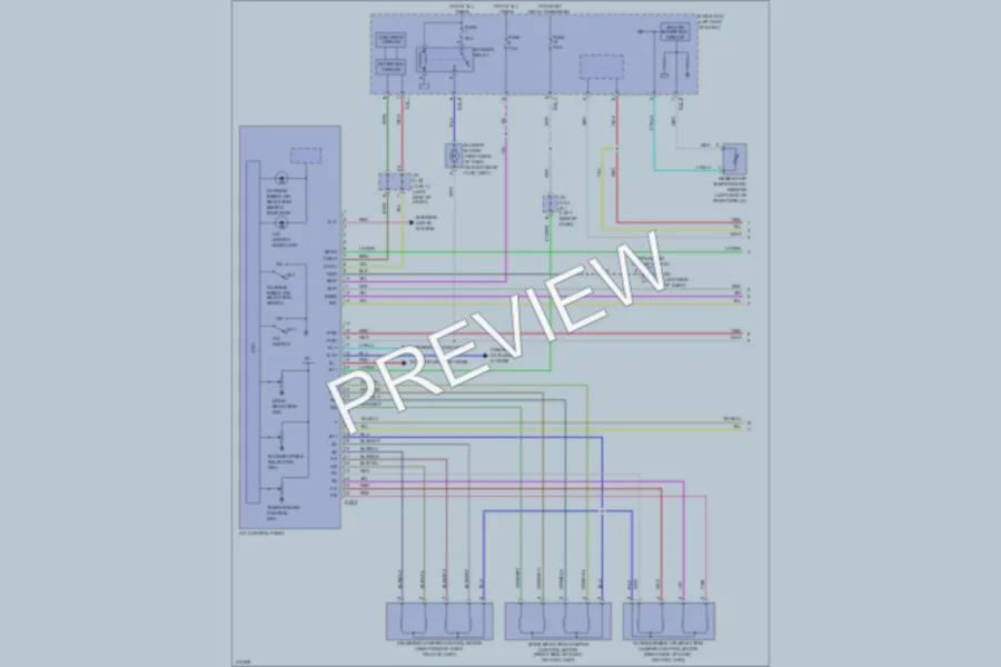2013 Mitsubishi OutlanderSport Air Conditioning wiring diagram preview