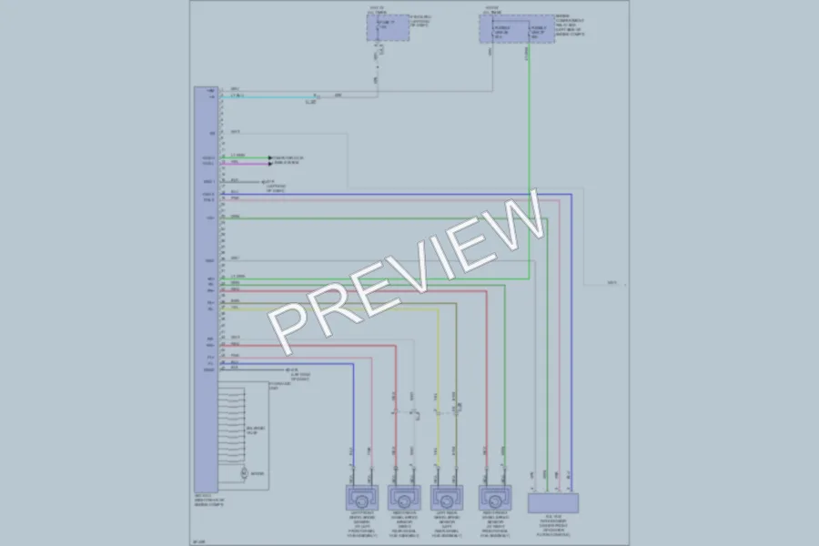 2013 Mitsubishi OutlanderSport Anti Lock Brakes wiring diagram preview