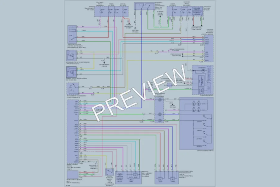 2013 Mitsubishi OutlanderSport Cruise Control wiring diagram preview