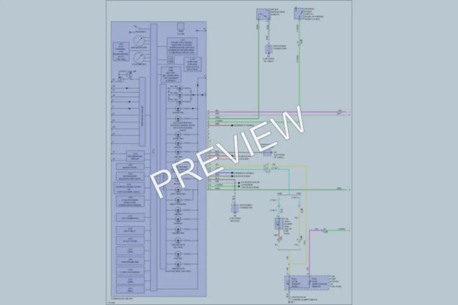 2013 Mitsubishi OutlanderSport Instrument Cluster wiring diagram preview