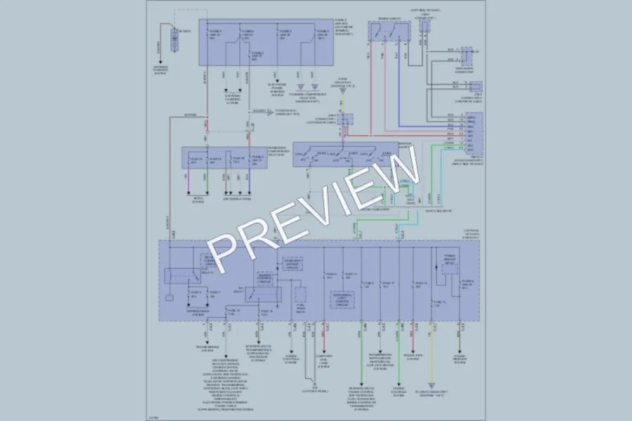 2013 Mitsubishi OutlanderSport Power Distribution wiring diagram preview