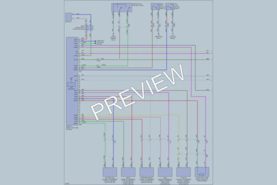 2013 Mitsubishi OutlanderSport Power Door Locks wiring diagram preview