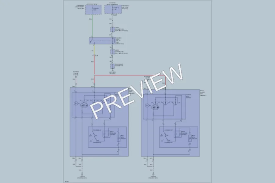 2013 Mitsubishi OutlanderSport Power Seats wiring diagram preview