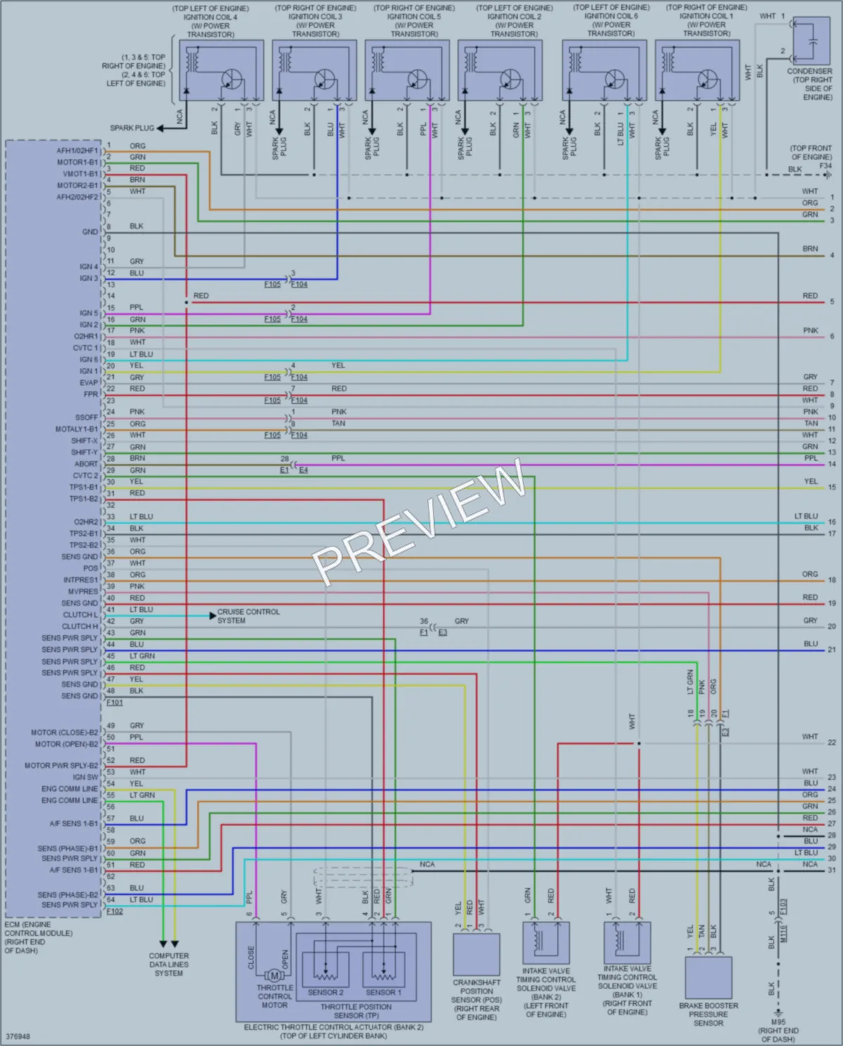 2013 Nissan 370Z Engine Performance wiring diagram preview
