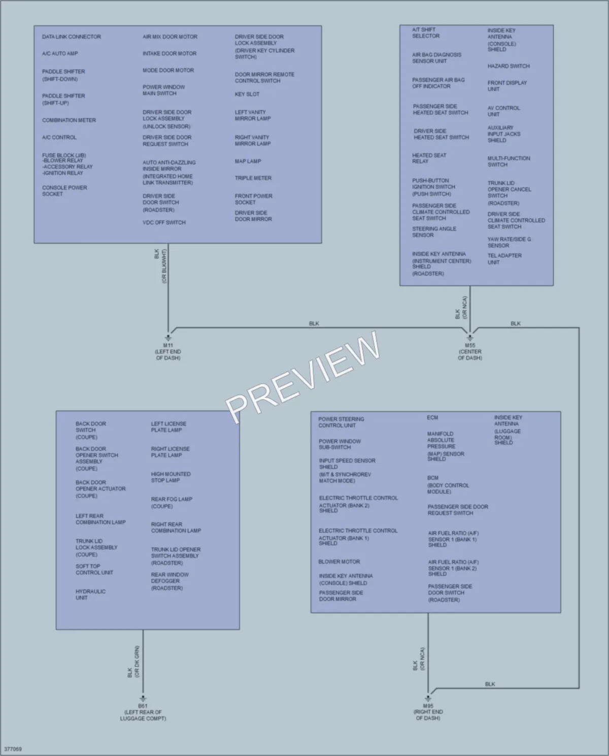 2013 Nissan 370Z Ground Distribution wiring diagram preview