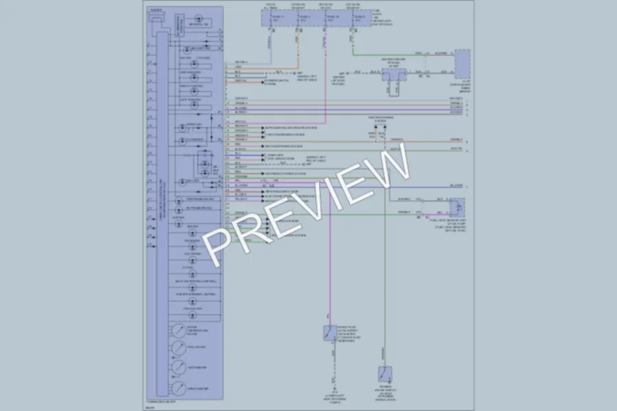 2013 Nissan Altima Instrument Cluster wiring diagram preview