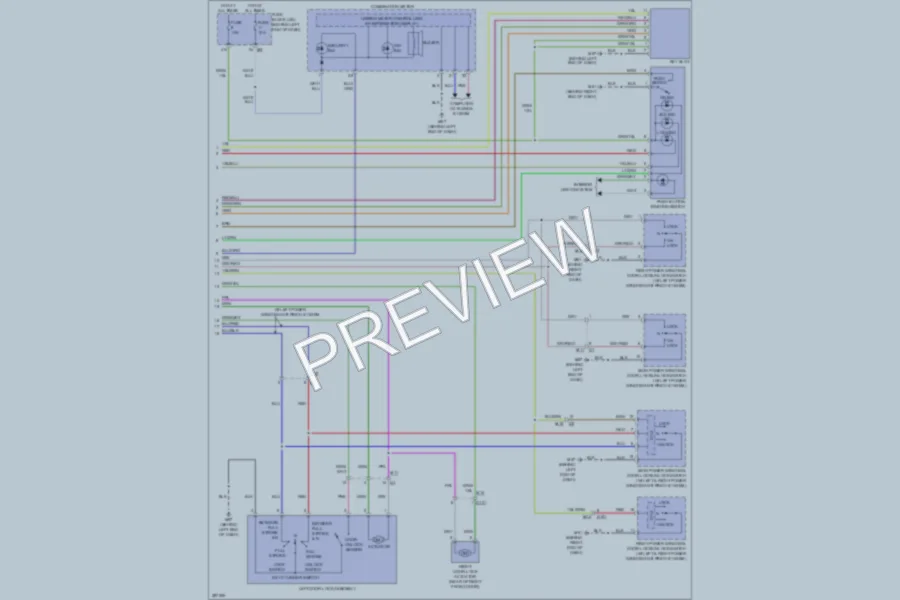 2013 Nissan Altima Power Door Locks wiring diagram preview
